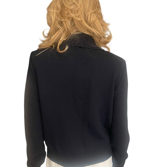 St John Sport Essentials knit black sweater size S - Picture 7 of 13